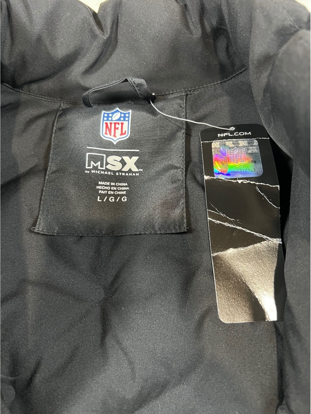 NEW MSX by Michael Strahan Green Bay Packers Black Quilted Jacket Size Large - Picture 3 of 7